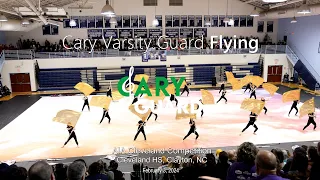 Cary Varsity Guard performing “Flying” at AIA Cleveland Competition, 2/3/2024