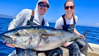 Our Best Bluefin Tuna Trip Ever! (Southern California BIG Tuna Catch, Clean and Cook)