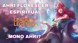 Gameplay Completa - Ahri florescer espiritual skin impecável de linda 🪷 | LOL Wild Rift