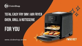 Tefal Easy Fry 9in1 Air Fryer Oven, Grill & Rotisserie 11L - FW501827