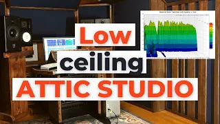 DIY Home Studio Treatment: Attic Studio With Low Ceiling (Measurements) - AcousticsInsider.com