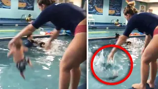 Mom Gets Death Threats for Method of Teaching Kids to Float