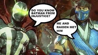 MORTAL KOMBAT 11 Spawn Talks About Batman & Injustice DC Universe MK11 Intros