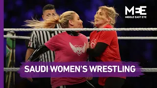 Saudi Arabia hosts WWE women's match