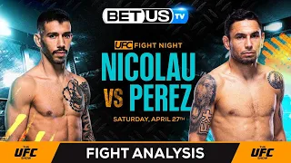 UFC Vegas 91 Nicolau vs Perez Predictions | UFC Full Card Picks & Betting Breakdown