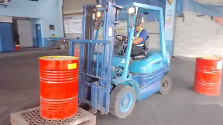 Forklift actual training PRE- Assessment (TESDA) at Biñan Laguna