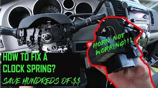 DIY horn fix (replace clock spring) Toyota Tundra