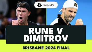 Holger Rune vs Grigor Dimitrov For The Title! 🏆 | Brisbane Final 2024 Match Highlights