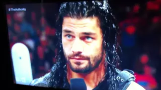 Roman Reigns and the Authority make match for MITB RAW 6/1/15