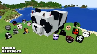SURVIVAL PANDA HOUSE WITH 100 NEXTBOTS in Minecraft - Gameplay - Coffin Meme