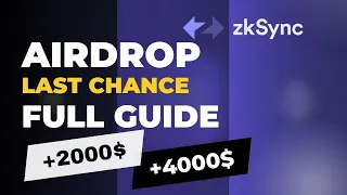 ZkSync Crypto Airdrop News! $2000 How to increase your chances! Full Guide