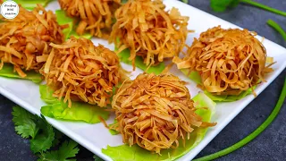 Crispy Tandoori Chicken Bites, Crispy Thread Chicken Recipe By Cooking With Passion, Ramadan Special