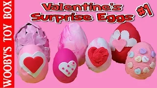 Valentine's Surprise Play Doh Eggs