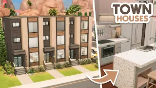 Modern Townhouses // The Sims 4 Speed Build