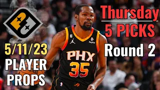 PRIZEPICKS NBA 5/11/23 THURSDAY CORE PLAYER PROPS ROUND 2!