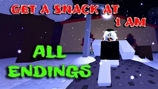ROBLOX - Get A Snack At 1 AM - ALL Endings