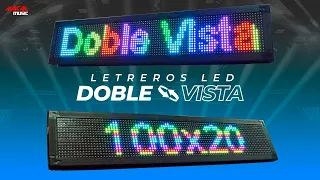 Letrero LED programable WiFi Doble Vista