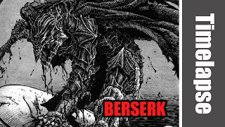 Drawing Guts Berserker Armor ( Berserk Manga) - Timelapse | Red Hawk