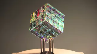 Chroma Cube by Jack Storms - The Glass Sculptor