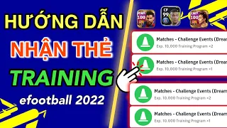 Cách kiếm thẻ Training nâng cấp chỉ số Cầu Thủ trong eFootball // efootball 2022 mobile