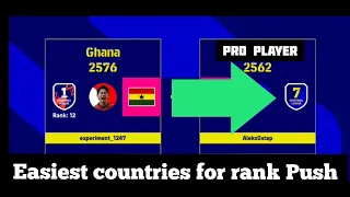 Country Regions Easiest To Change To Reach Rank 1 in efootball 2023 Mobile