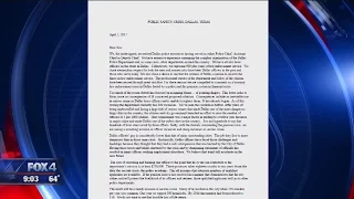 Former Dallas Police command staff write letter to lawmakers