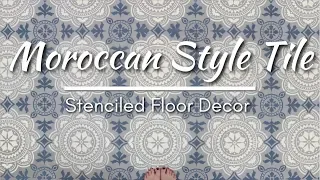 How-To Stencil A Moroccan Design Tile On A Floor