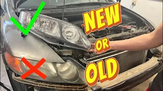 How to replace Honda Civic headlight assemblies