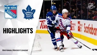 NHL Highlights | Rangers @ Maple Leafs 12/28/19