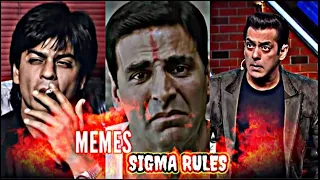 SIGMA RULE  | Memes | Roast | DROPOUT HERE | Shahrukh Khan, Akshay Kumar & Salman Khan | Funny Memes
