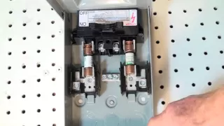 The air conditioner service disconnect