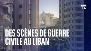 Des scènes de guerre civile se sont déroulées au Liban ce jeudi