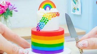 Satisfying Rainbow Cake🌈1000+ Miniature Rainbow Cake Recipe🌞Best Of Rainbow Cake Ideas