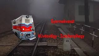 A gyemekvasút vonala: Hűvösvölgy- Széchenyihegy