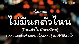 ไม่มีนกตัวไหนบินแล้วไม่พักเหนื่อย - [ เนื้อเพลง ]