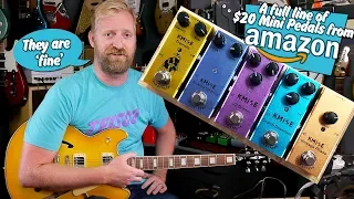 Kmise Pedals Full Line -5 pedals $20 each - they look cool and they're cheap, but are they any good?