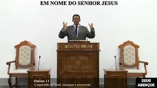 SANTO CULTO A DEUS (VÍDEO) - QUI - 07/03/2024 - 7:30h - OSÉIAS - CAP. 11 #CULTOONLINECCB #CULTOCCB