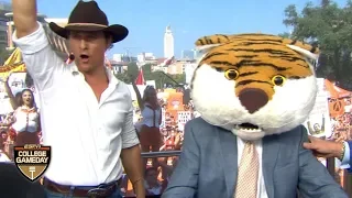 Lee Corso's headgear pick for LSU vs. 9 Texas with Matthew McConaughey | College Gameday