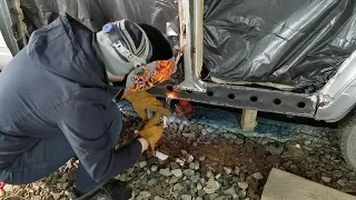 Замена и покраска порогов ваз 2107.Replacing and painting the thresholds of the VAZ 2107