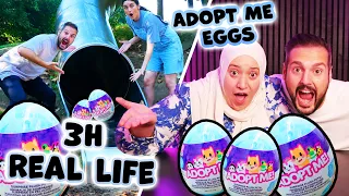 2 STUNDEN Adopt Me Eggs in Real Life öffnen mit Kaan & Dania!