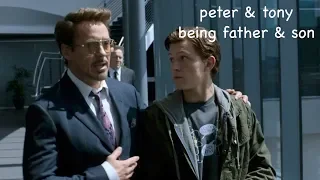 peter & tony being father & son for 3 minutes straight