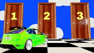 What's Behind the Mystery Doors Game  - BeamNG.drive