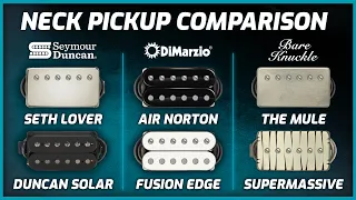 Neck Pickup Comparison! Seymour Duncan vs Bare Knuckle vs Dimarzio