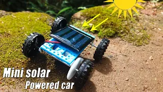 How to make a mini solar-powered car step by step | Solar powered car