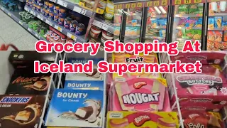 Grocery Shopping At Iceland Supermarket London