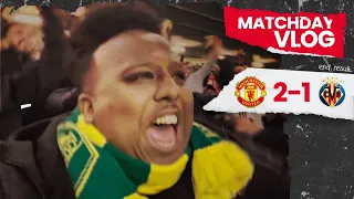 RONALDO IN FERGIE TIME! | Manchester United 2-1 Villarreal | Match Day Vlog | Champions League