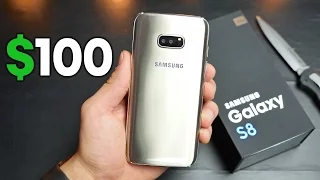 $ 100 Samsung Galaxy S8 Клон Распаковка!