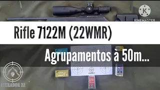 22 WMR - Mais um teste de agrupamento à 50m - parte 01...