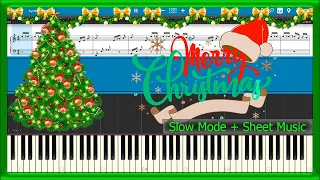 We Wish You a Merry Christmas 🎄 Arthur Warrell 🎅 [Slow] (PIANO TUTORIAL) 🎹 #235