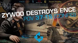 ZywOo destroys ENCE on overpass! (POV - 37/15) +config